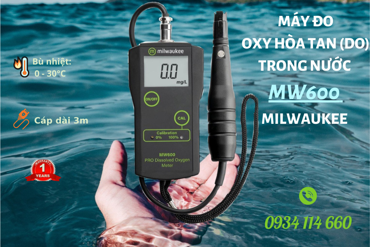 Máy đo oxy hòa tan MW600 Milwaukee